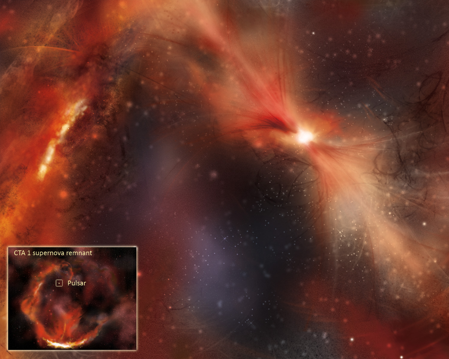 CTA 1 supernova remnant and dark pulsar