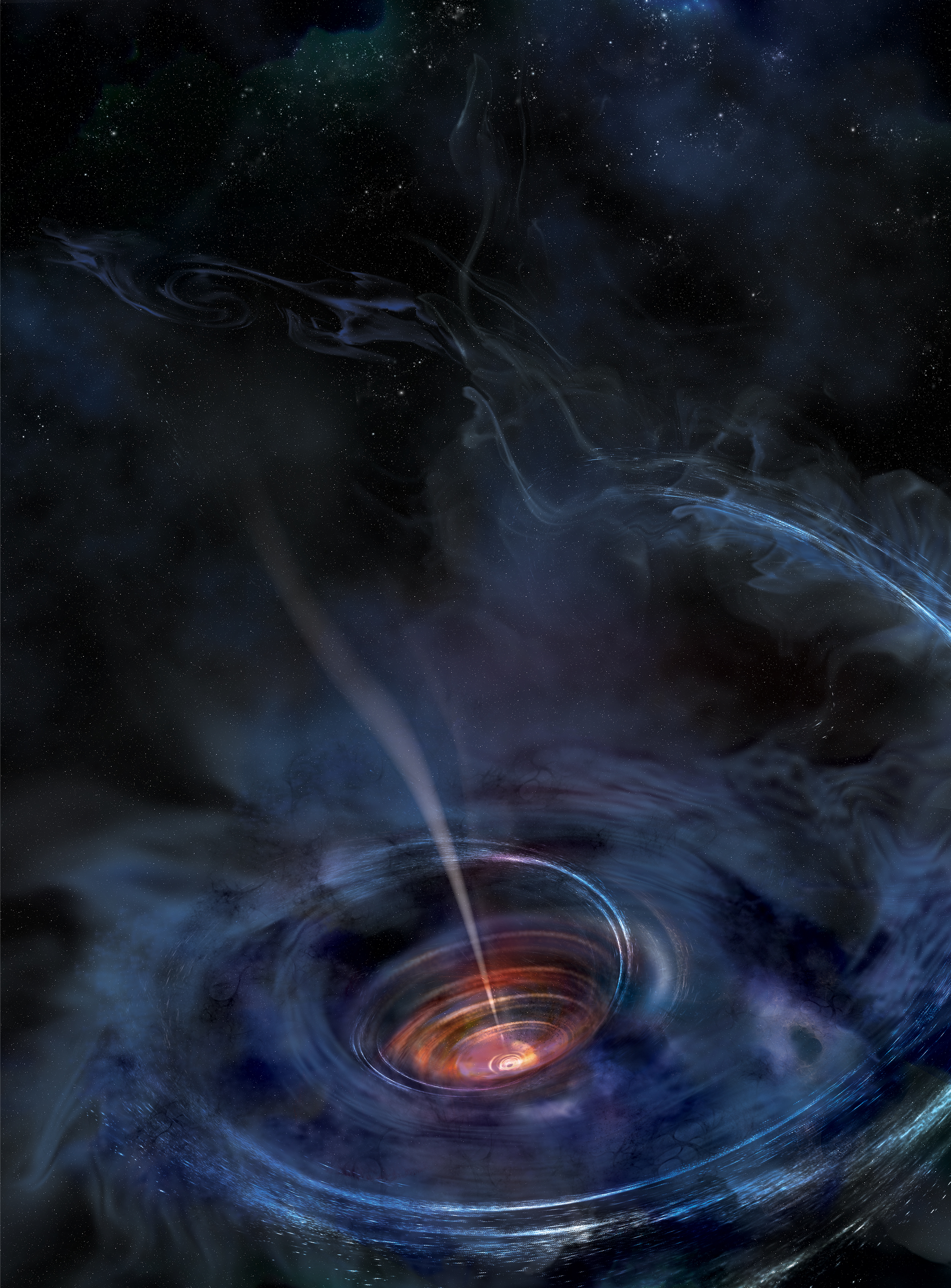 Tidal disruption of a supermassive black hole